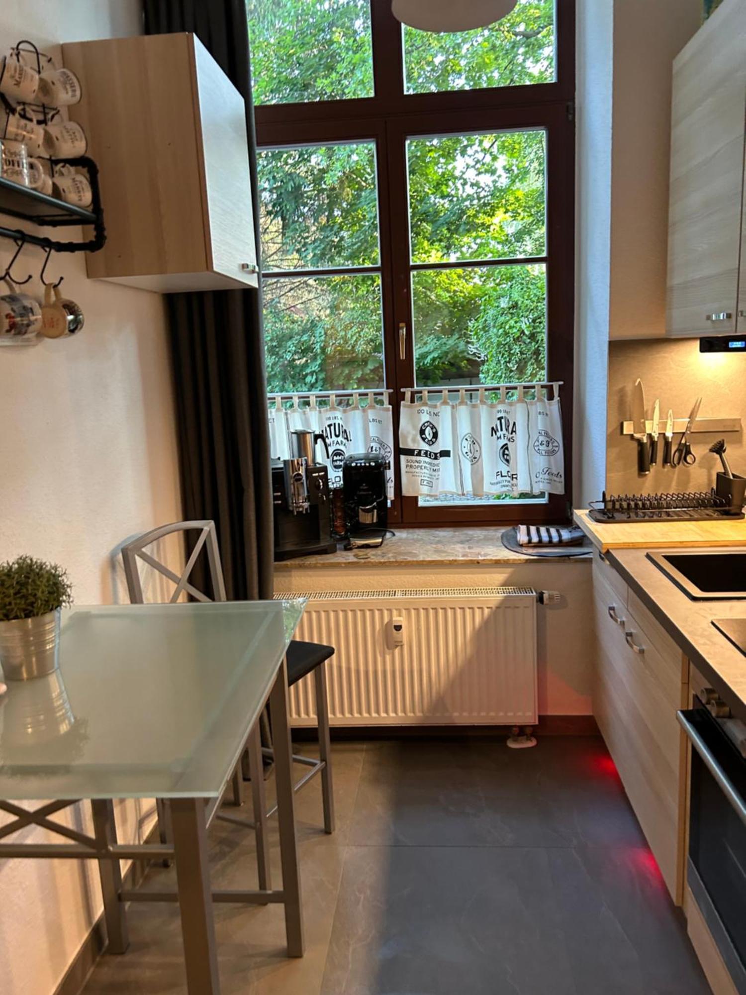 Ruhige Wohnung Im Fabrikstil In Chemnitz Exterior foto